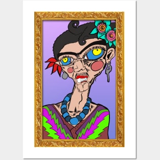 Uncanny Frida Posters and Art